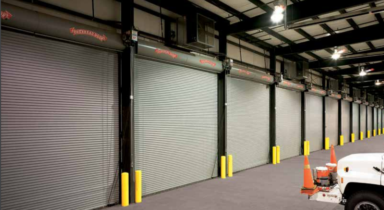 View of Non-Insulated & Insulated Metal Slat Coiling Doors in NYC & NJ